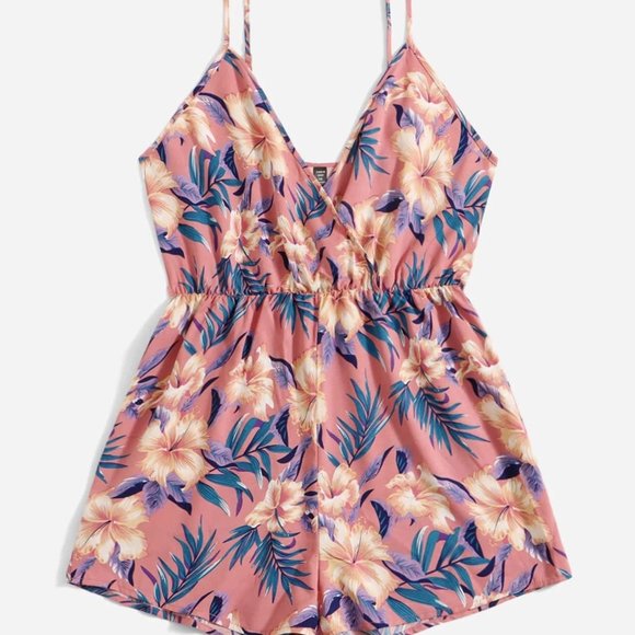 SHEIN NWOT Floral Print Cami Romper - Picture 5 of 5